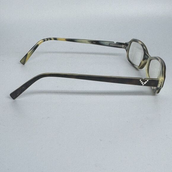 Valentino Eyeglasses mod V 5289 04E Brown Horn Rx frame only 48-15 130 H16074 - Picture 4 of 7